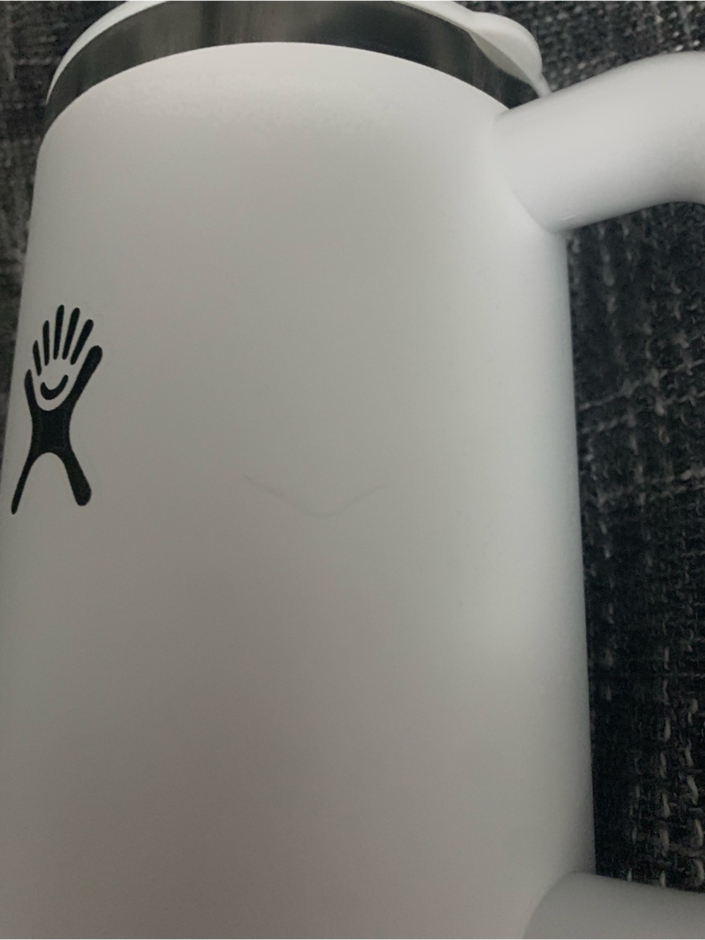 Hydro Flask White Travel Mug with Handle and Straw - Picture 5 of 6